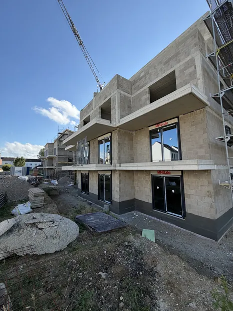 Rohbau Willy-Brandt-Ring Alsdorf - Detailansicht Penthouse-Geschoss